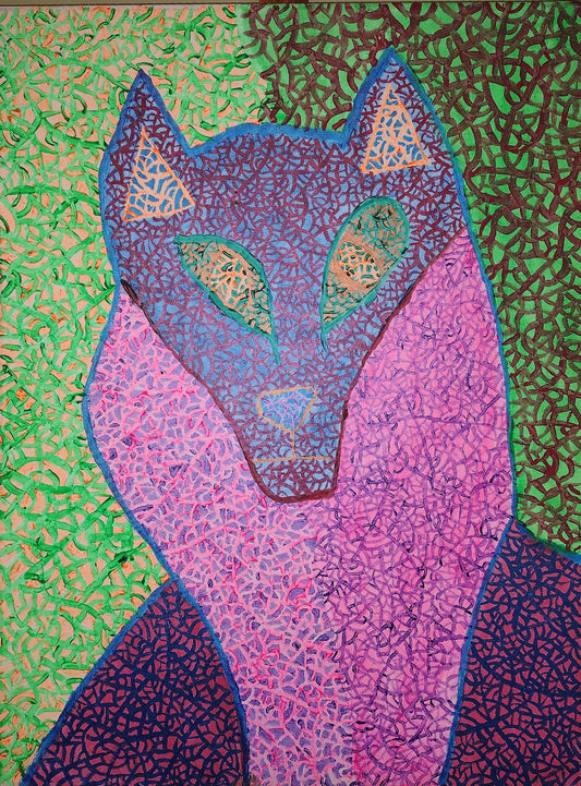 Trippy wolf