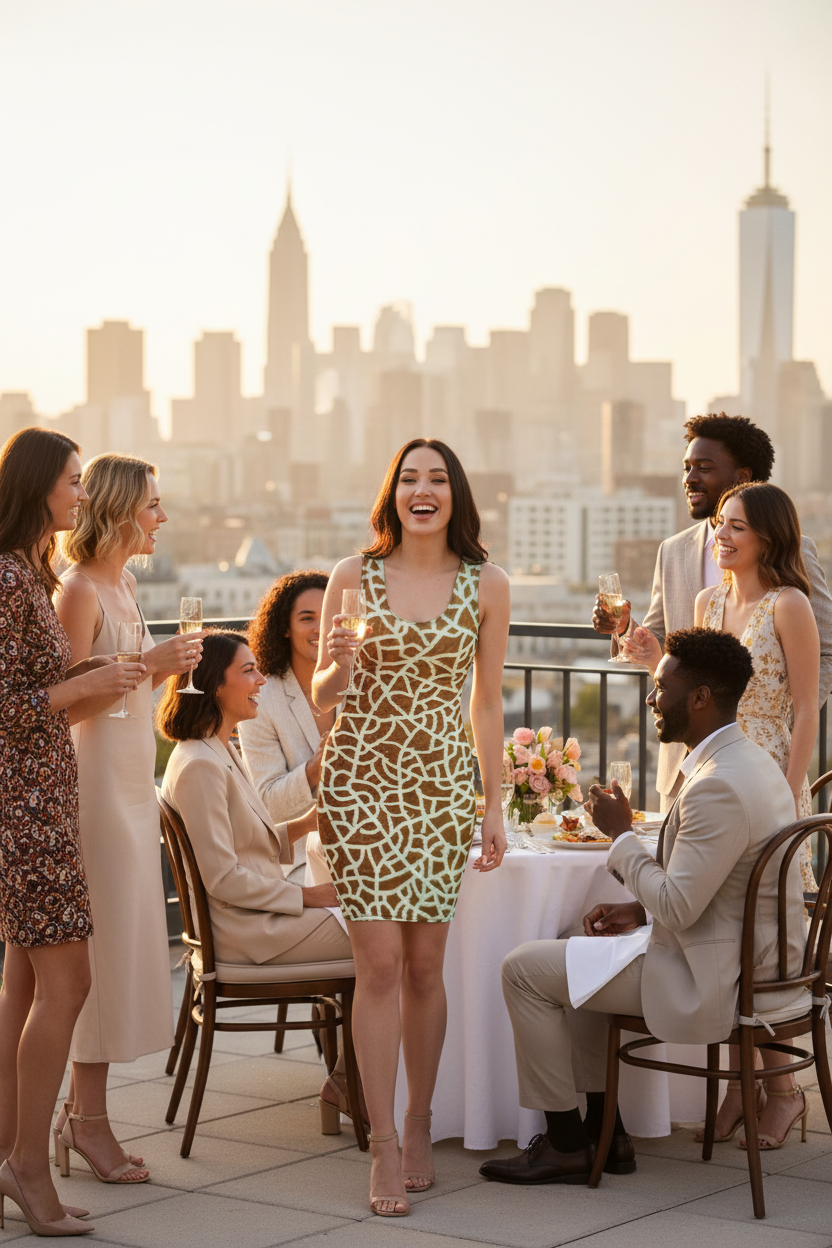Solstice Bloom Bodycon dress