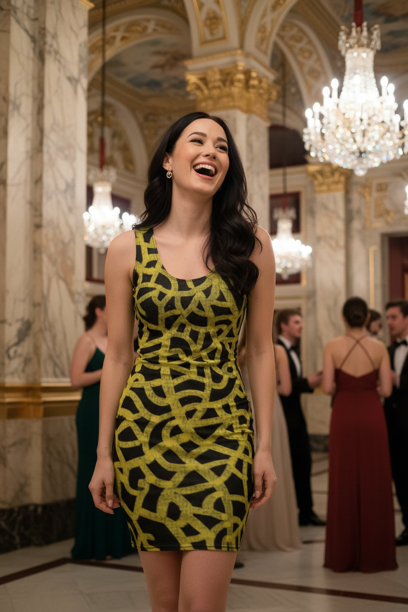 Gilded Noir Bodycon dress