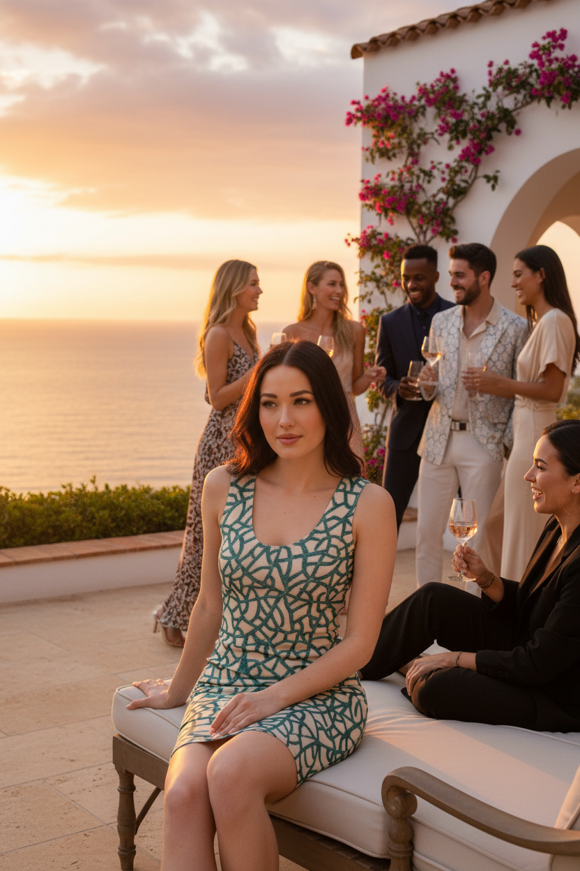 Coastal Mirage Bodycon dress